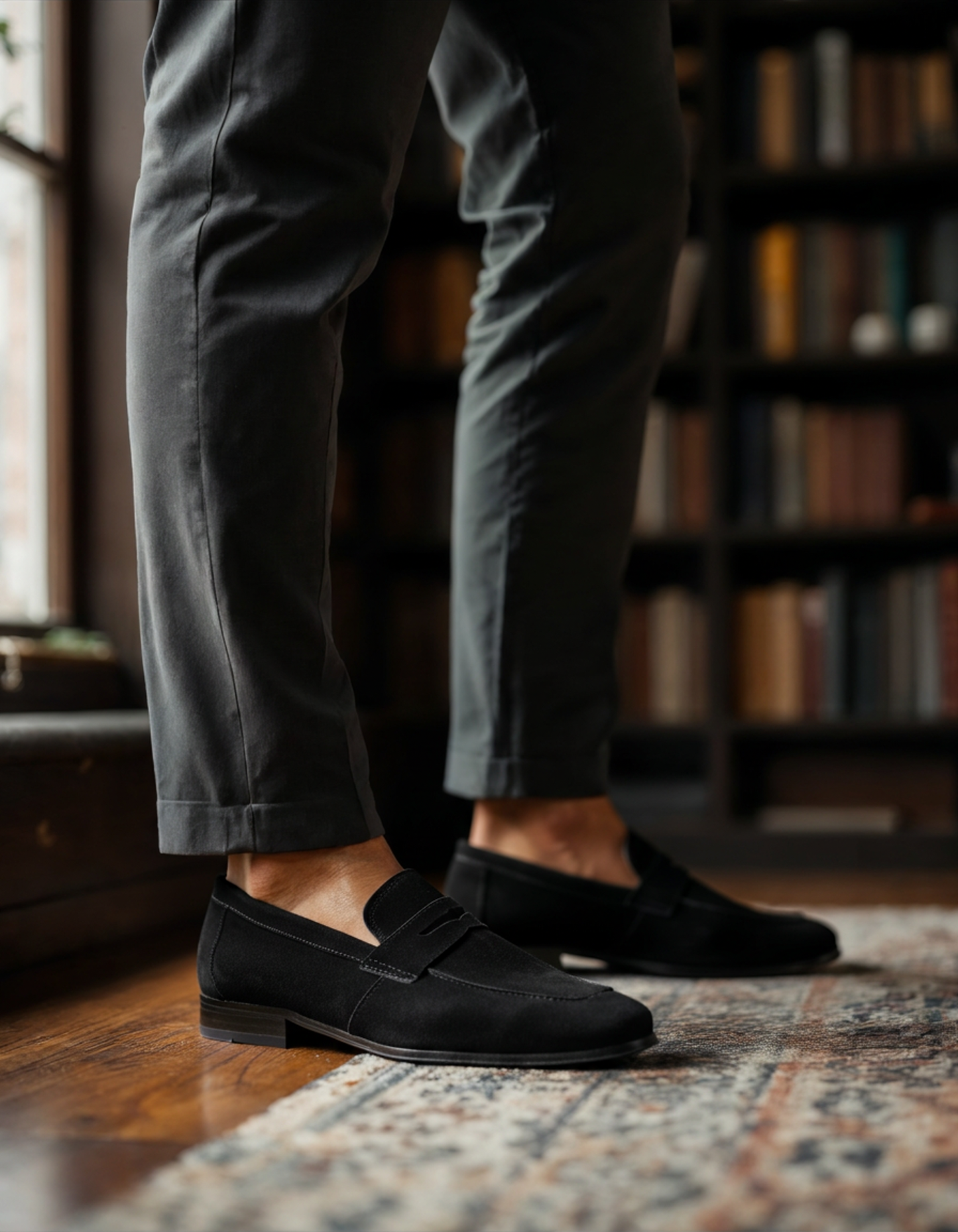 Premium Suede Penny Loafers