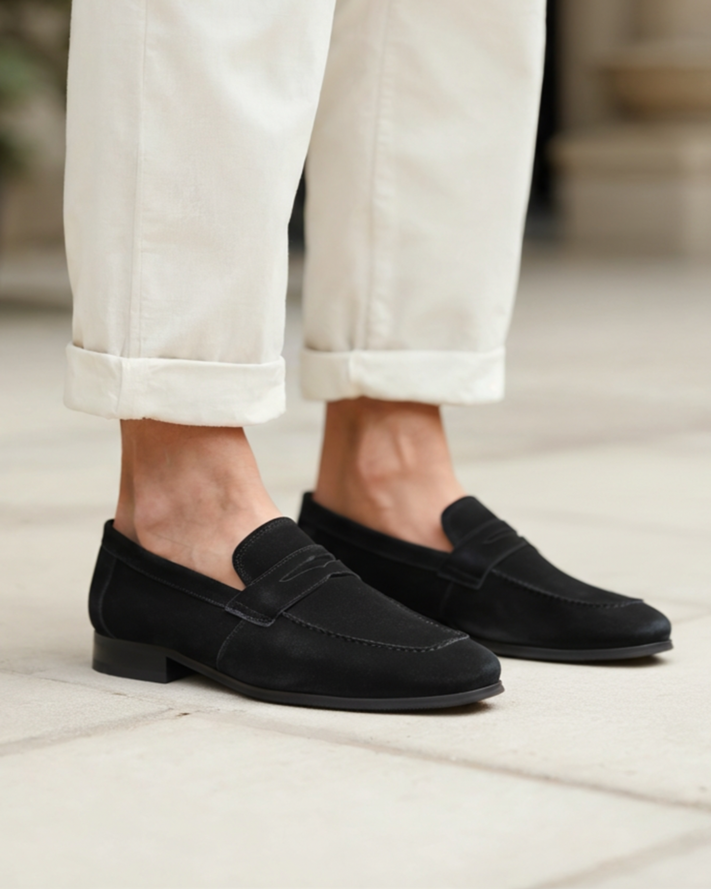 Premium Suede Penny Loafers