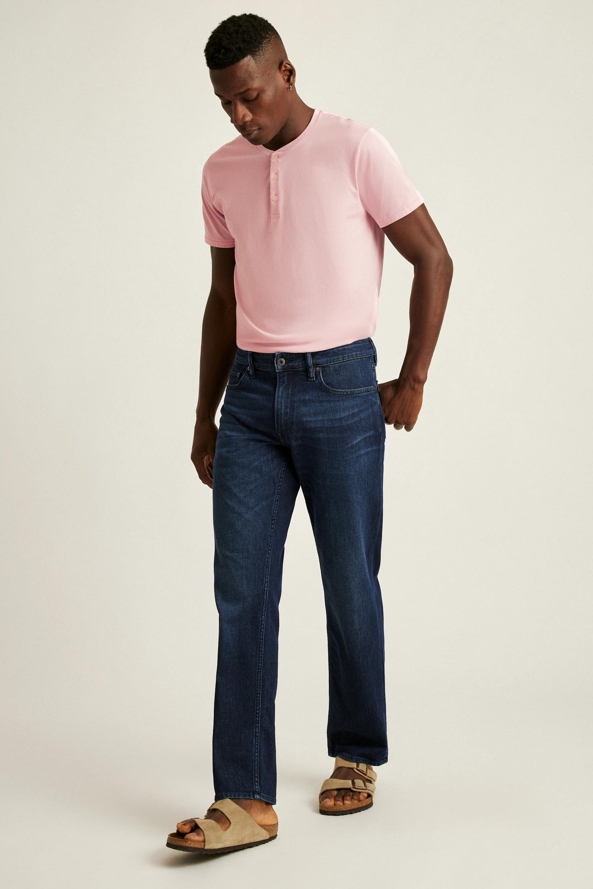 Calça Jeans Masculina Azul Escuro Stretch