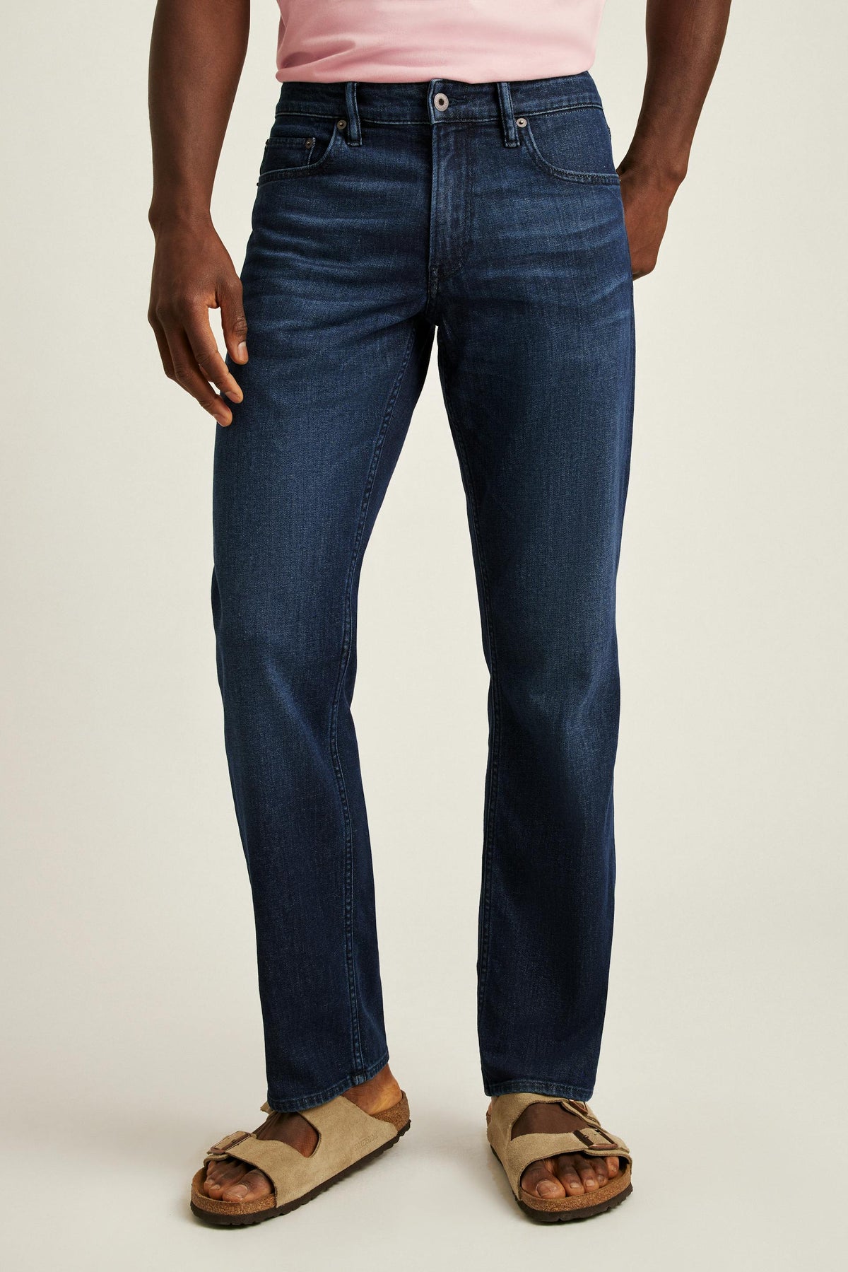 Calça Jeans Masculina Azul Escuro Stretch
