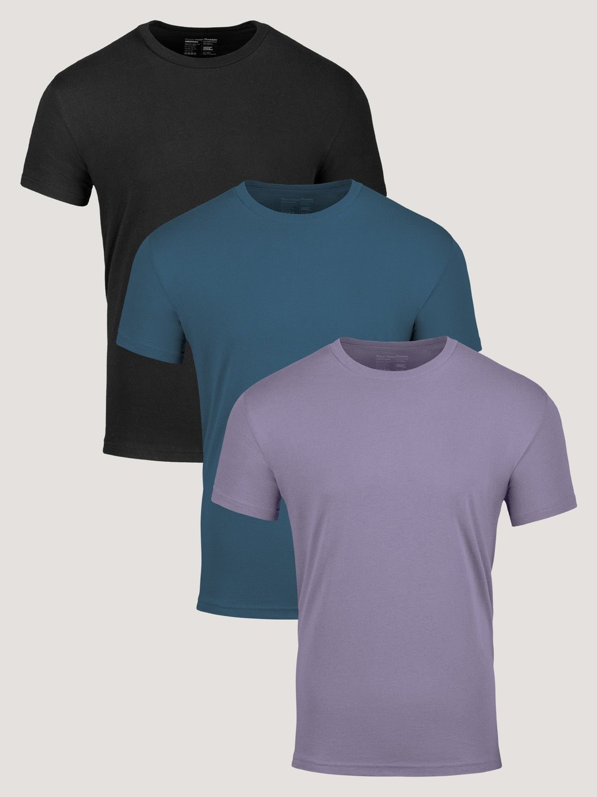 Kit com 3 Camisetas Gola Careca Masculinas