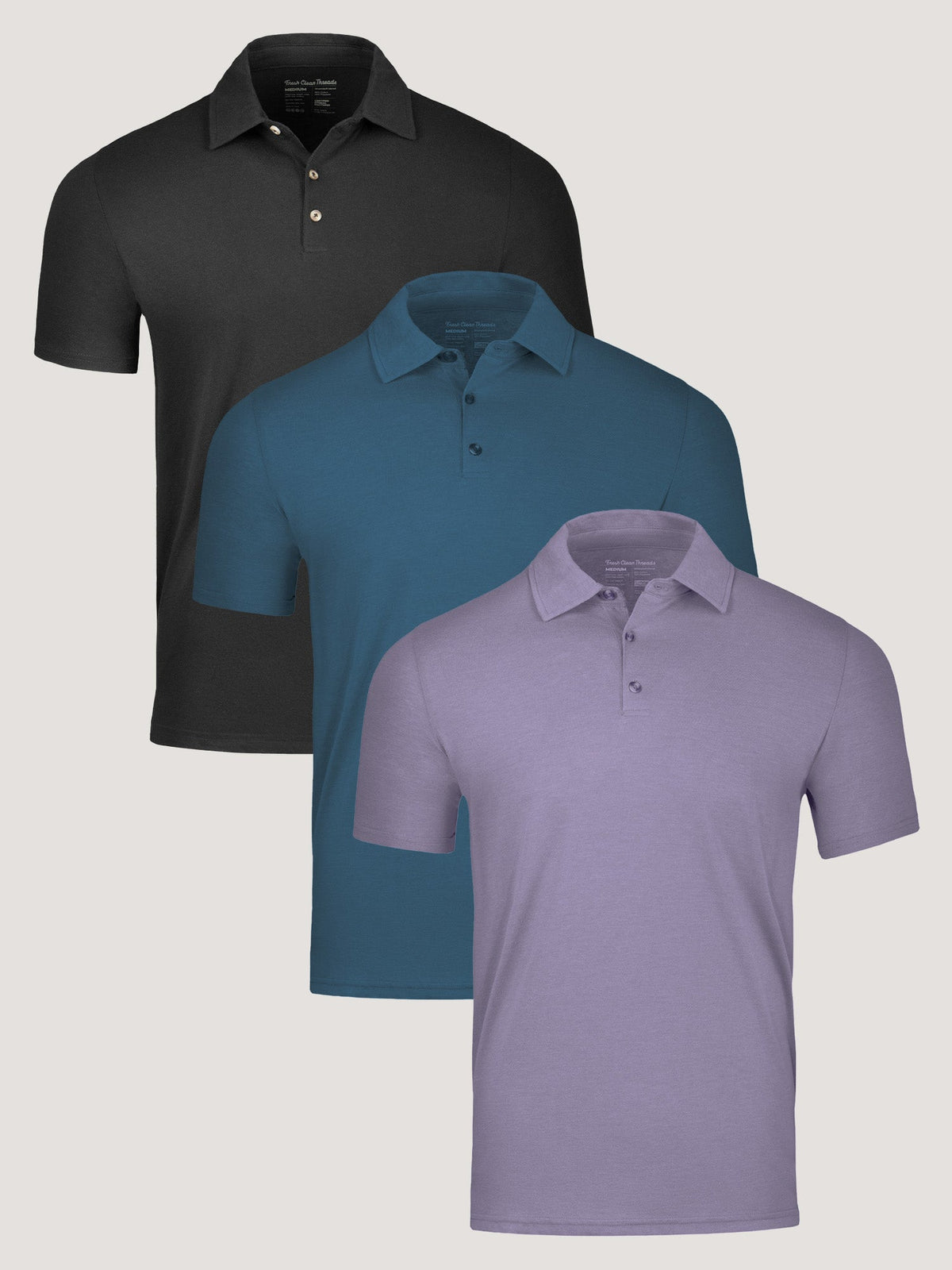 Kit 3 camisetas Polos Masculina - Dias dos Páis
