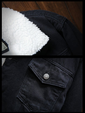 Jaqueta Jeans Masculina Forrada de Lã