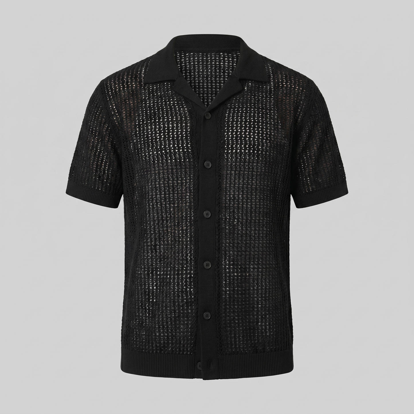 Men's Airy Knit Casual Summer Shirt