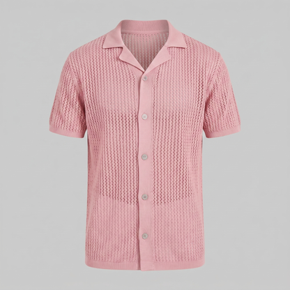 Men's Airy Knit Casual Summer Shirt