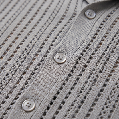 Men's Airy Knit Casual Summer Shirt