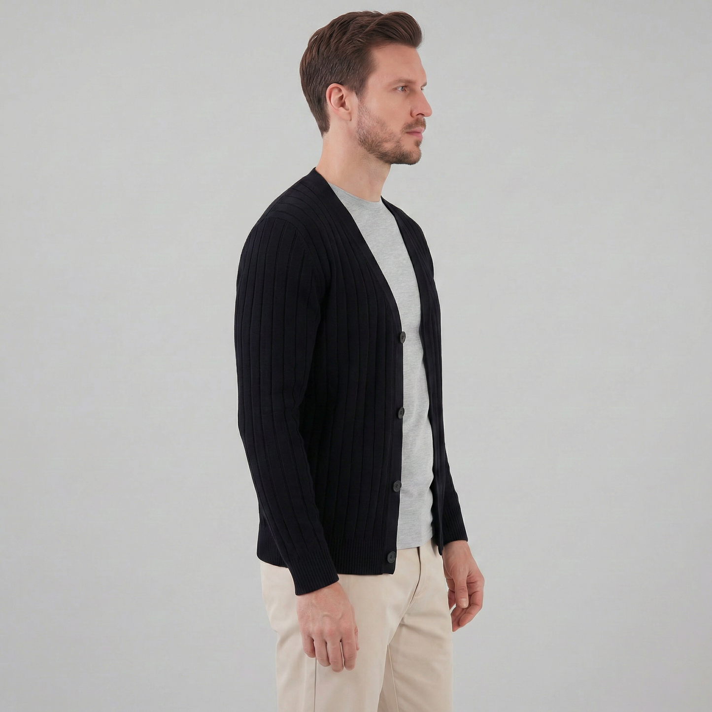 Men's Business Knit Cardigan