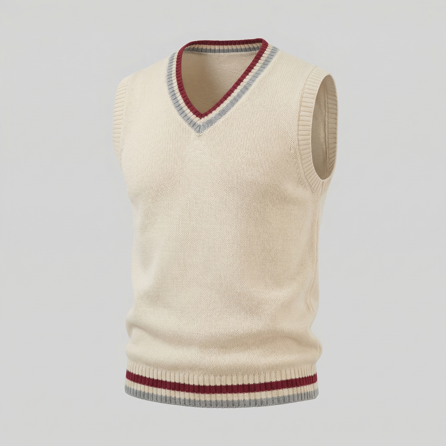 Men’s Cable Knit V-Neck Sweater Vest