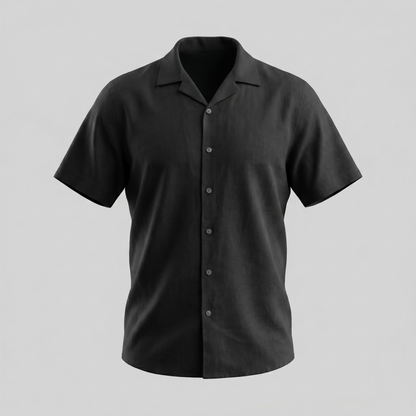 Men's Camp Collar Short-Sleeve Shirt