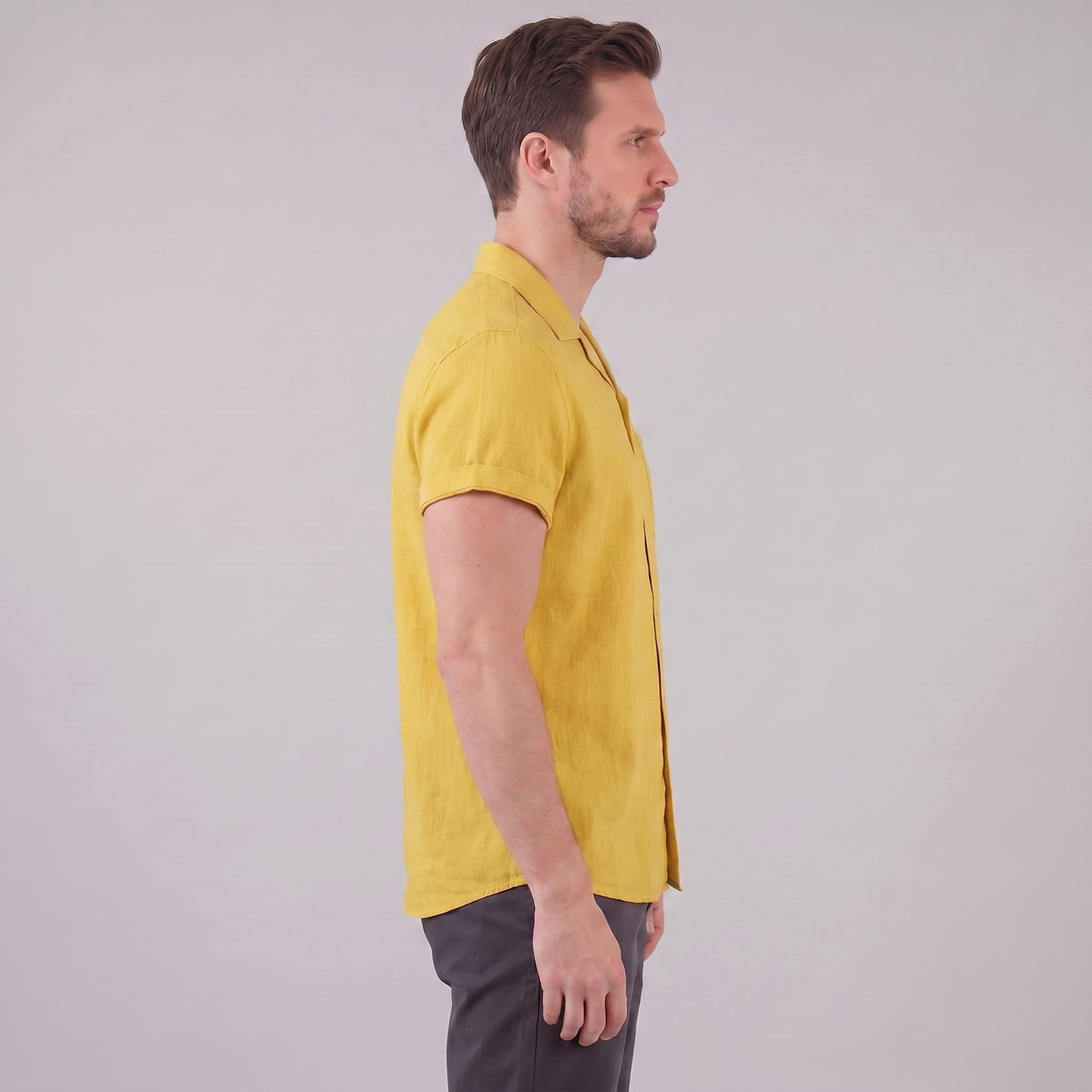Men's Camp Collar Short-Sleeve Shirt