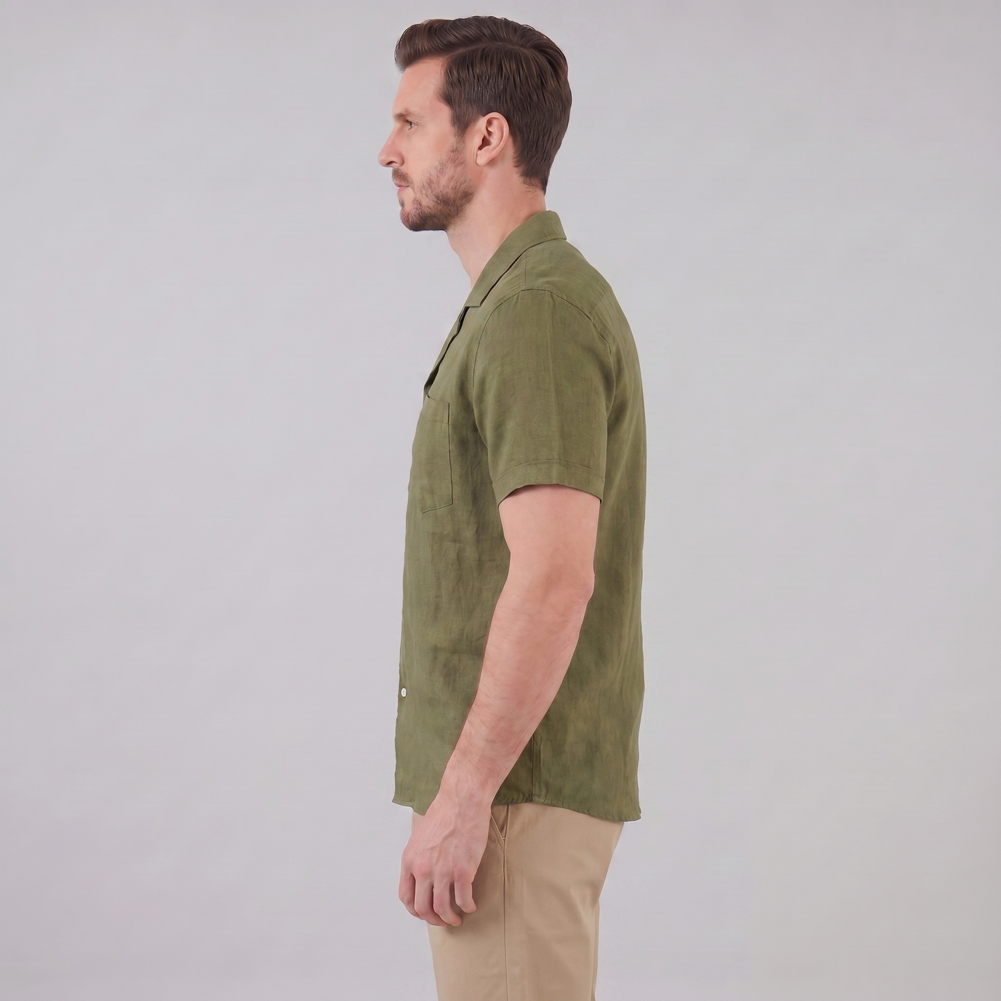 Men's Camp Collar Short-Sleeve Shirt