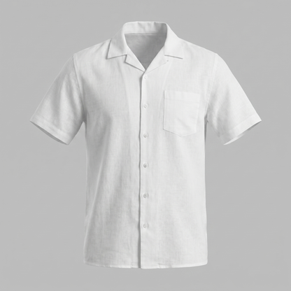 Men's Camp Collar Short-Sleeve Shirt