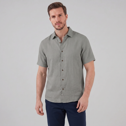 Men's Camp Collar Short-Sleeve Summer Shirt