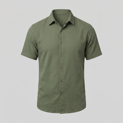 Men's Camp Collar Short-Sleeve Summer Shirt