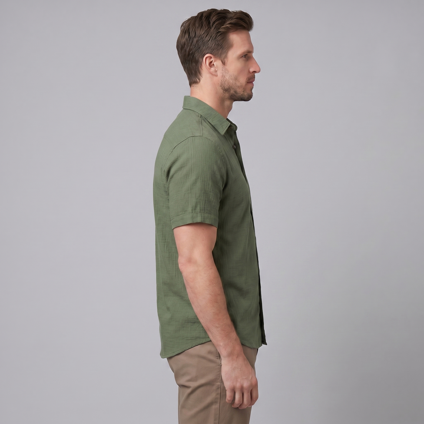 Men's Camp Collar Short-Sleeve Summer Shirt