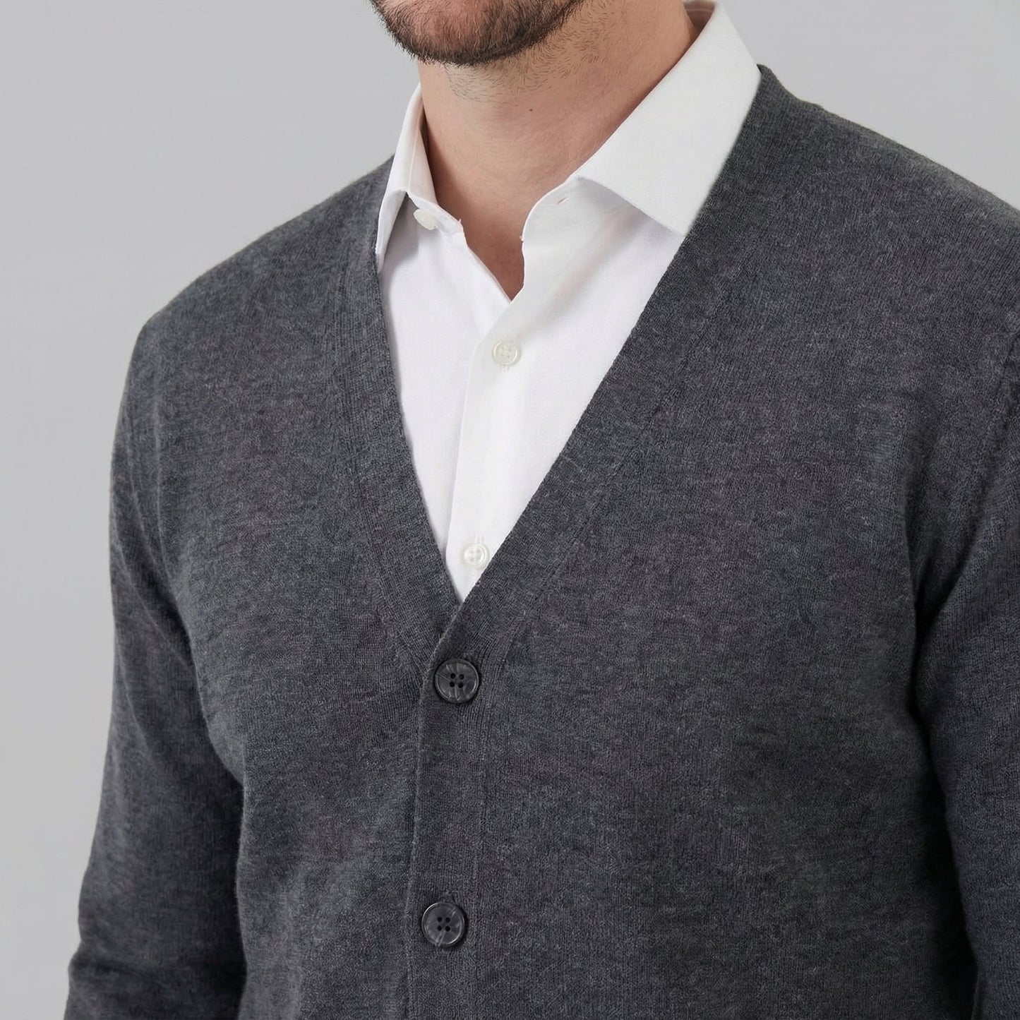 Men's Casual V-Neck Cardigan