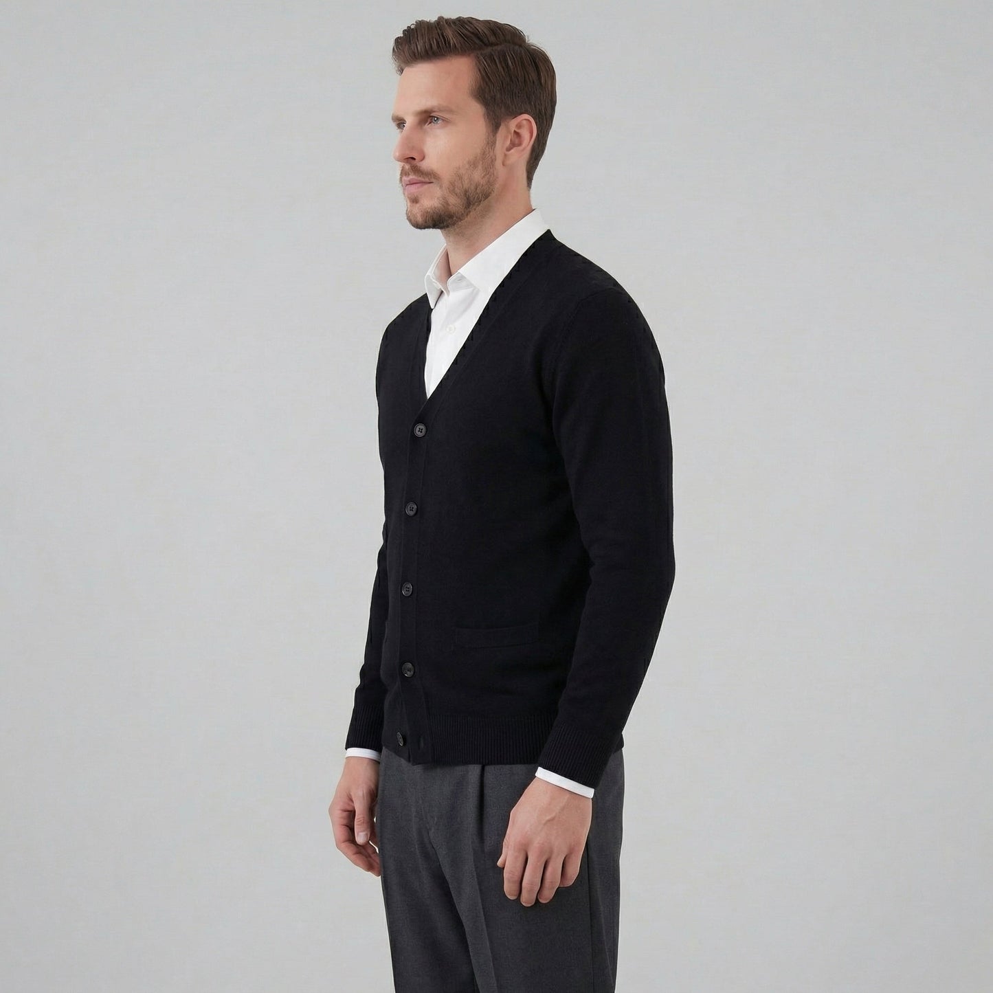 Men's Casual V-Neck Cardigan