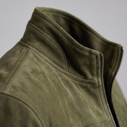 Men's Casual Velvet Bomber Jacket