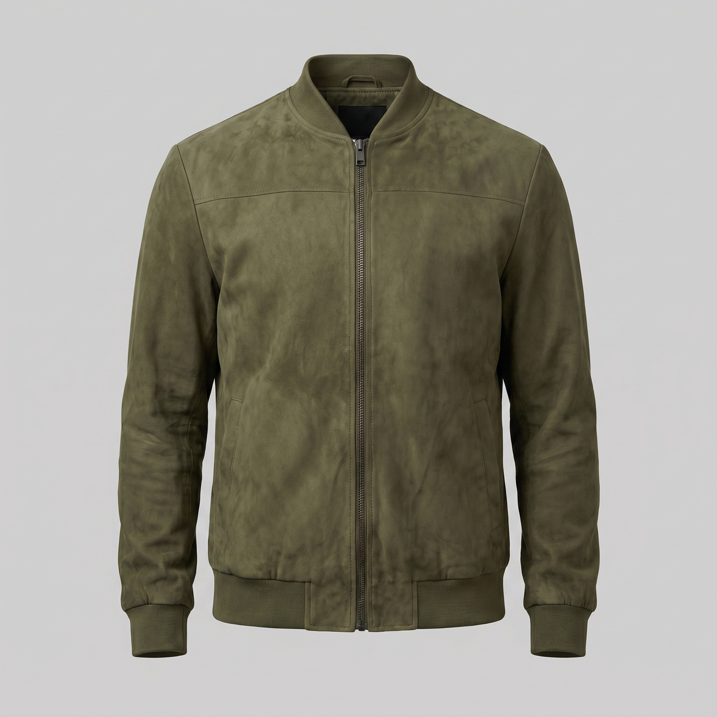 Men's Casual Velvet Bomber Jacket