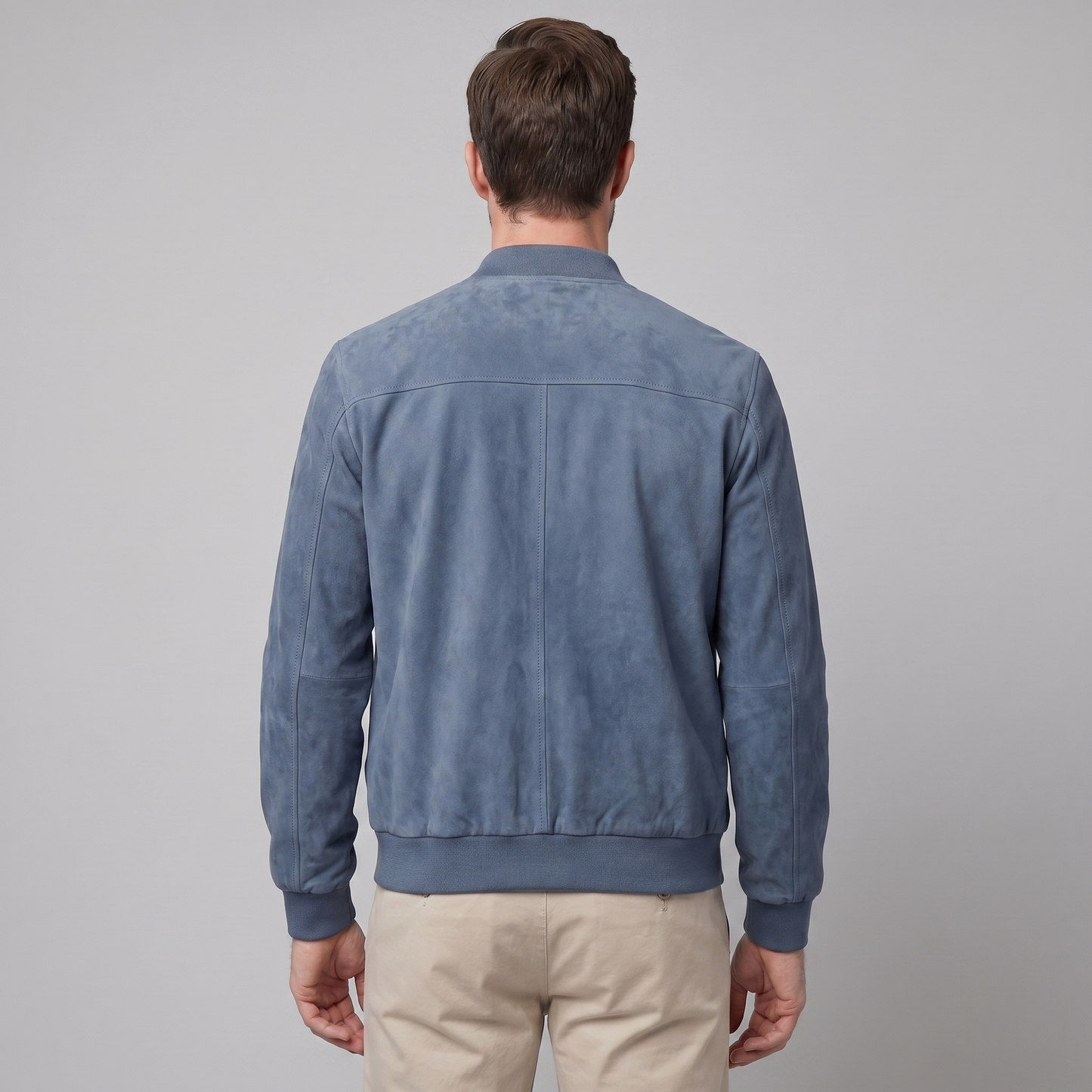 Men's Casual Velvet Bomber Jacket