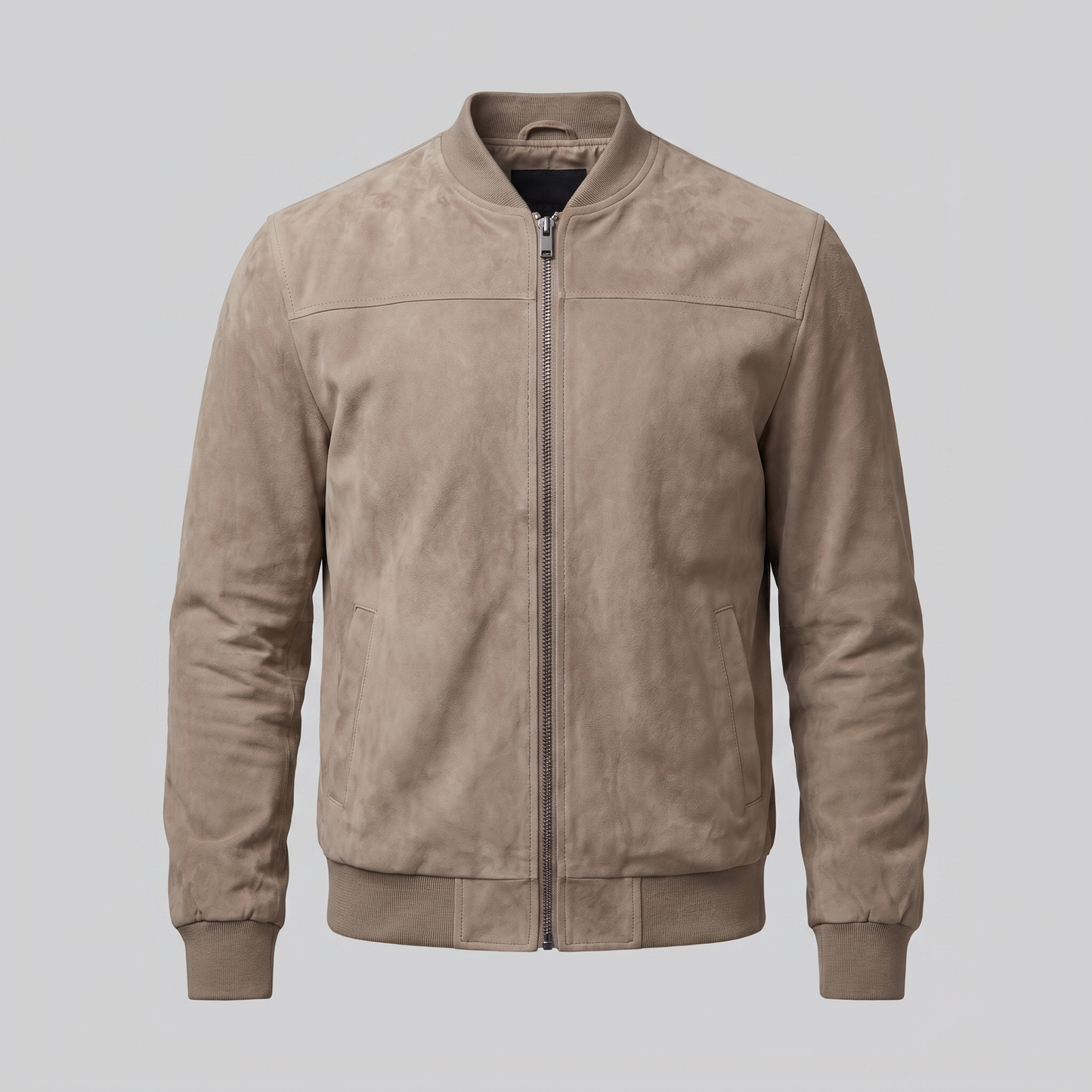 Men's Casual Velvet Bomber Jacket