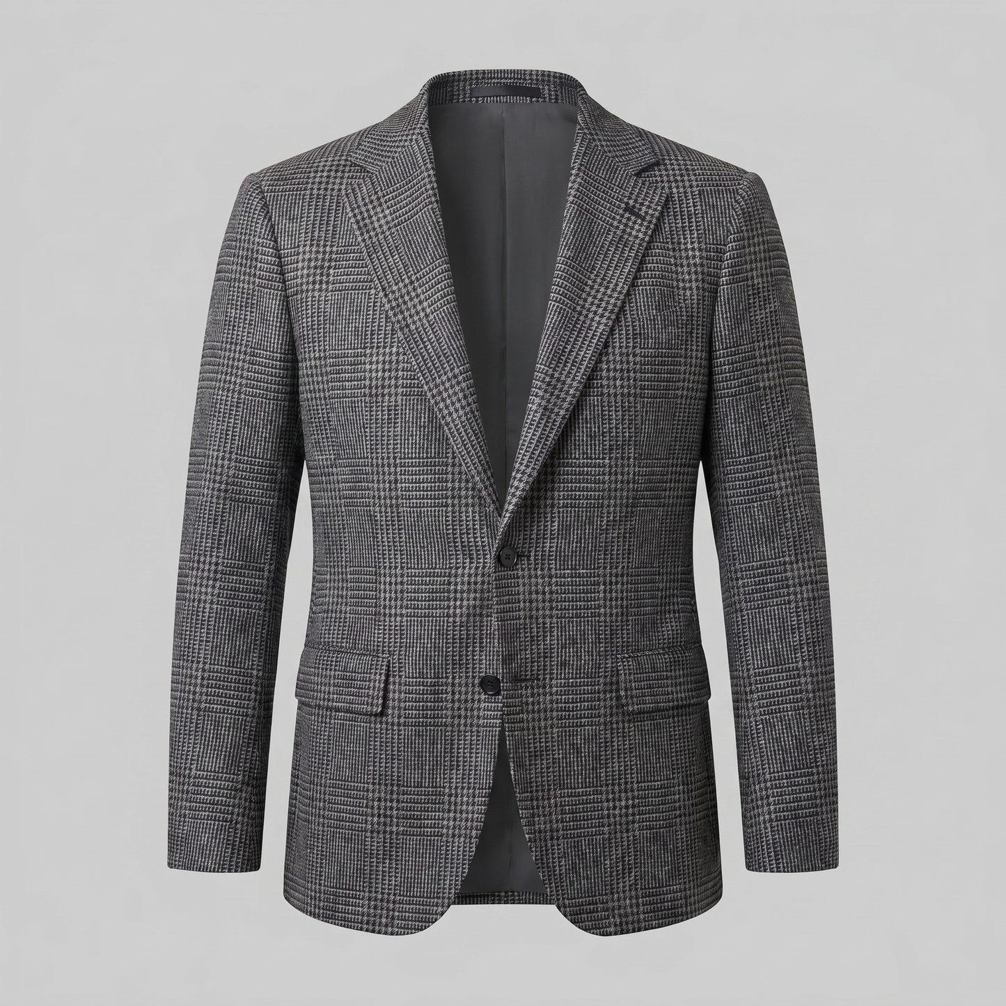 Men's Check Casual Blazer Jacket - Stylish Sport Coat