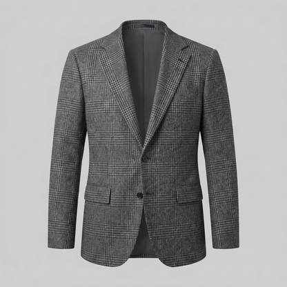 Men's Check Casual Blazer Jacket - Stylish Sport Coat