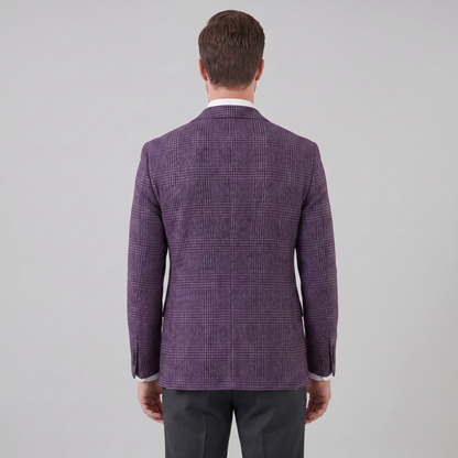 Men's Check Casual Blazer Jacket - Stylish Sport Coat