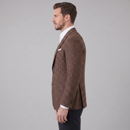 Men's Check Casual Blazer Jacket - Stylish Sport Coat