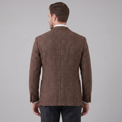 Men's Check Casual Blazer Jacket - Stylish Sport Coat