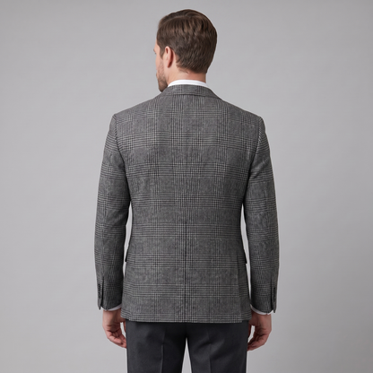 Men's Check Casual Blazer Jacket - Stylish Sport Coat