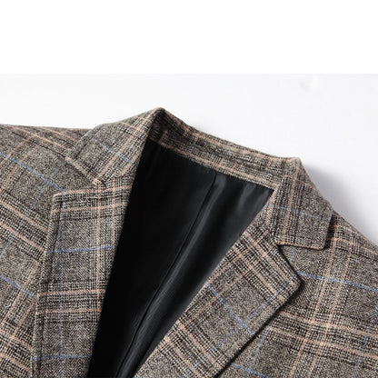 Men's Checked Blazer Jacket