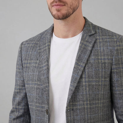 Men's Checked Blazer Jacket
