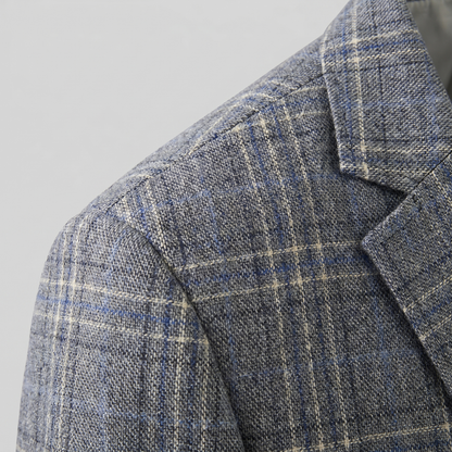 Men's Checked Blazer Jacket