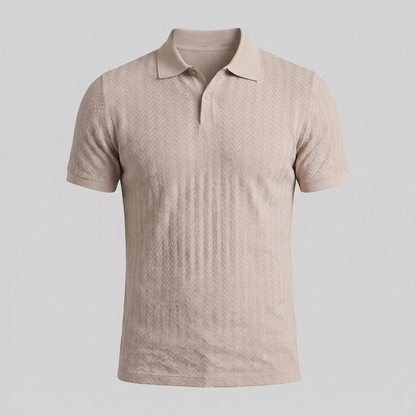 Men's Chevron Knit Polo