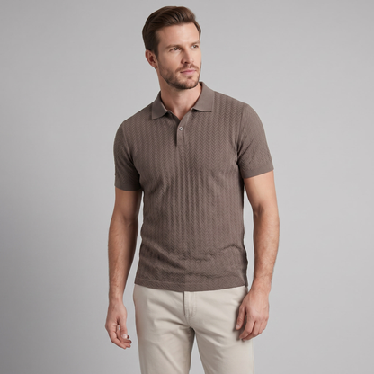 Men's Chevron Knit Polo