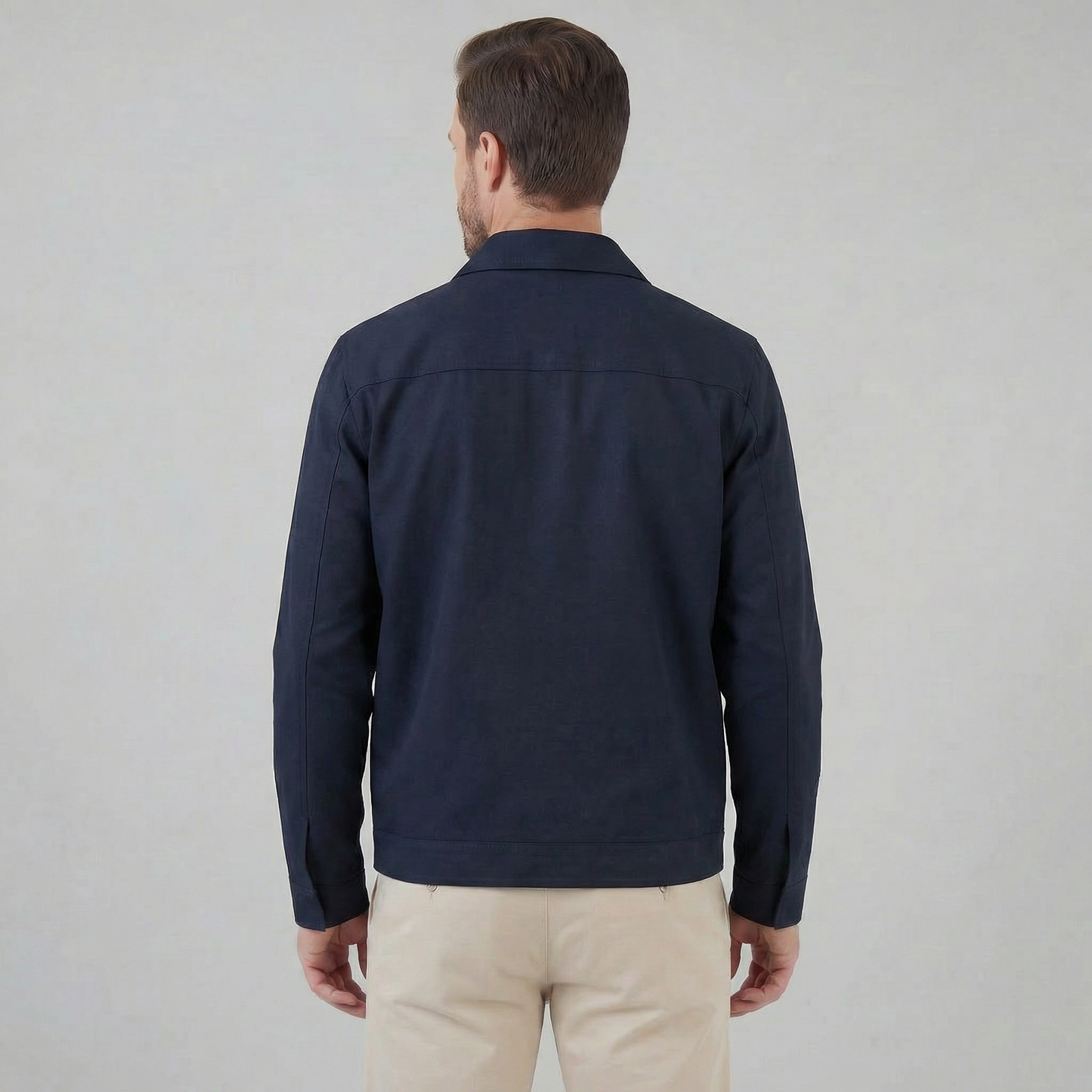 Men's Classic Collar Mid-Season Jacket