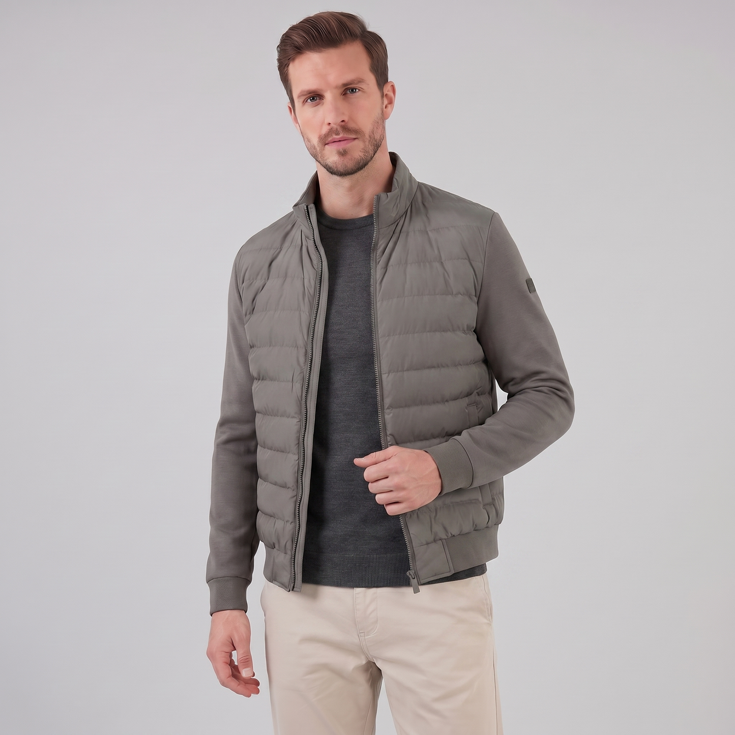 Men's Classic Hybrid Bomber Jacket