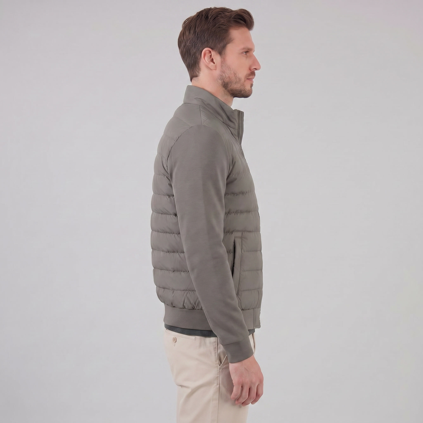 Men's Classic Hybrid Bomber Jacket