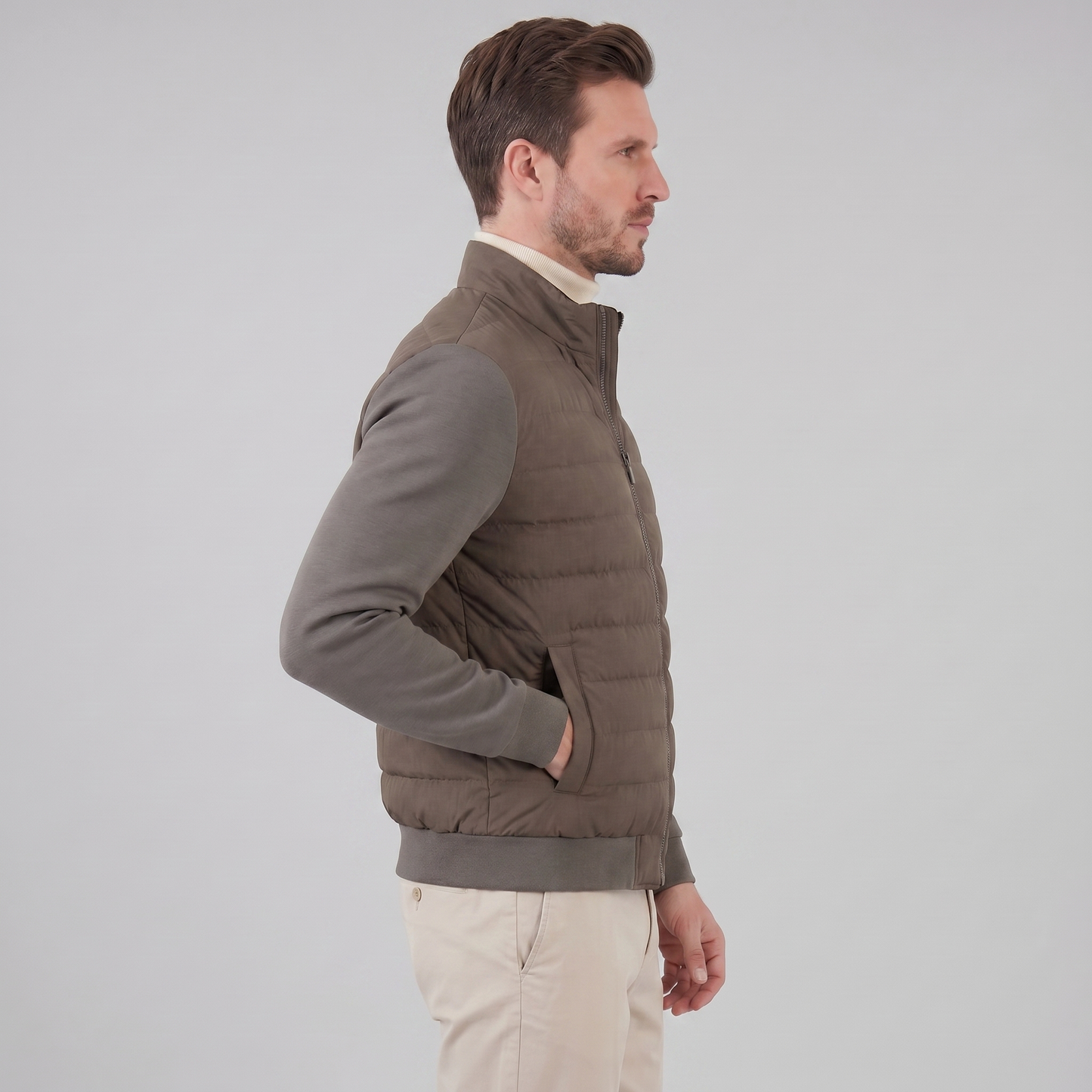 Men's Classic Hybrid Bomber Jacket