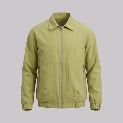 Men's Collared Zip-Through Casual Jacket