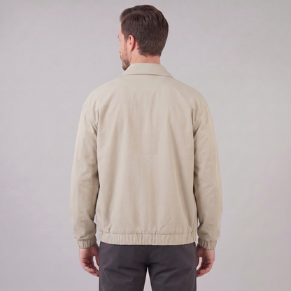 Men's Collared Zip-Through Casual Jacket