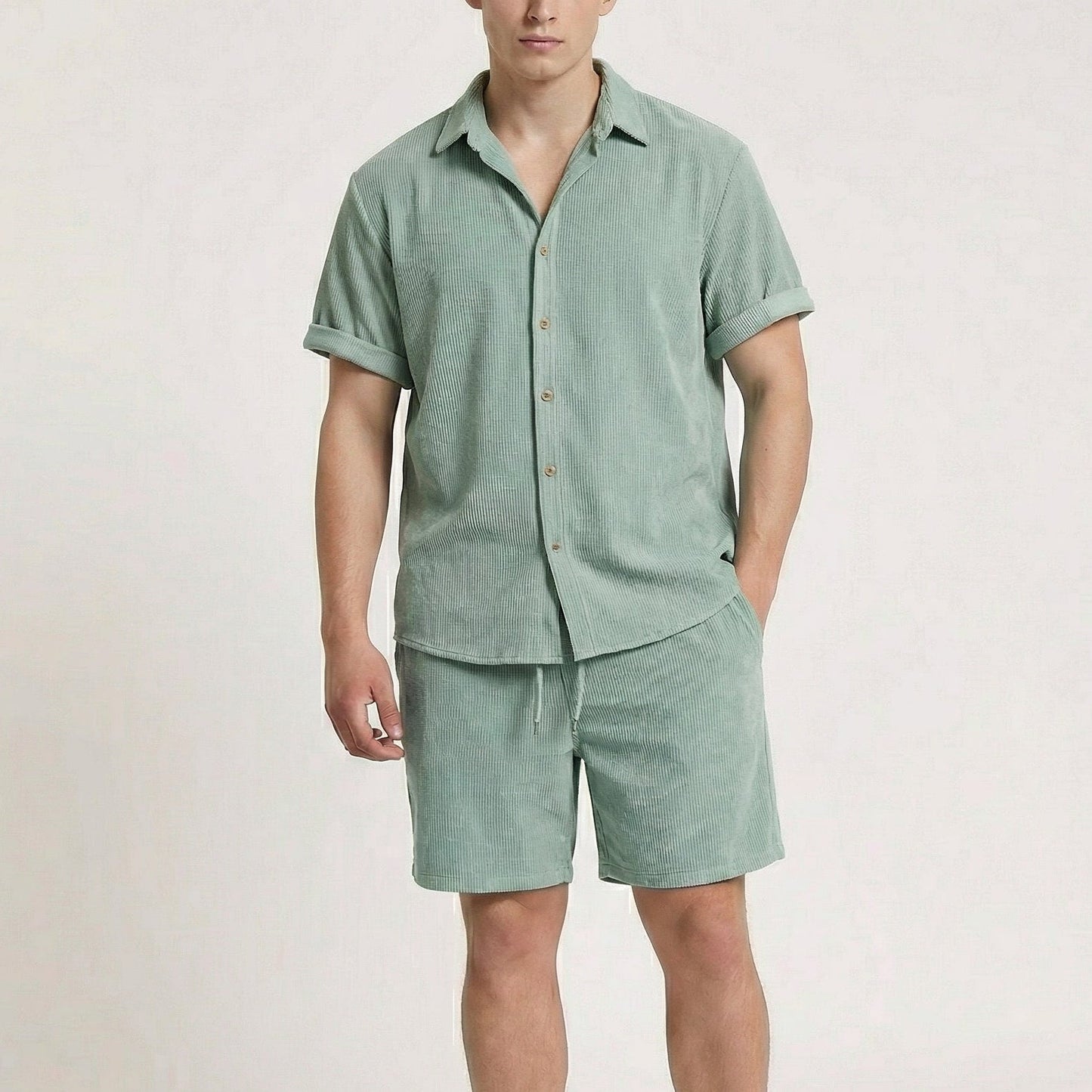 Men's Corduroy 2-Piece Outfit Set