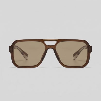 Men's Double-Bridge Aviator Sunglasses