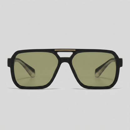 Men's Double-Bridge Aviator Sunglasses