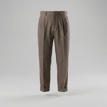 Men's Elegant Straight Fit Trousers with Side Adjuster