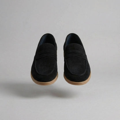 Men's Elegant Suede Penny Loafers