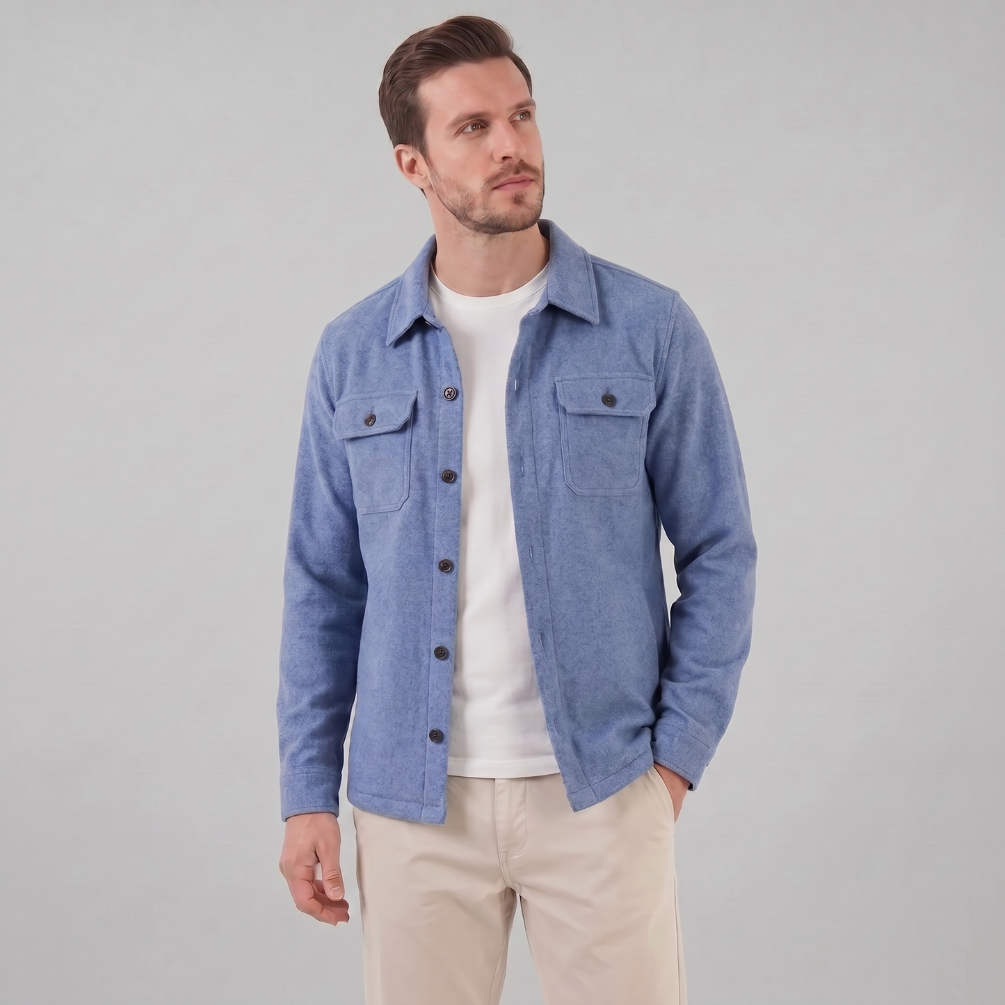Men's Fleece Overshirt Jacket