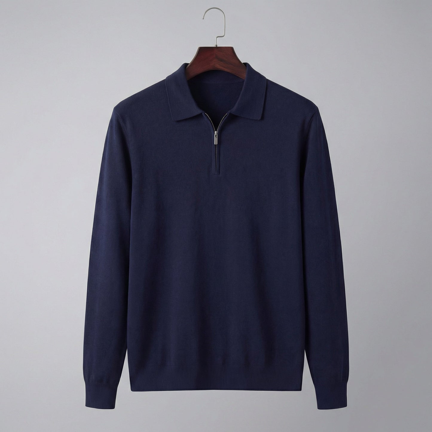 Men's Half Zip Polo Shirt