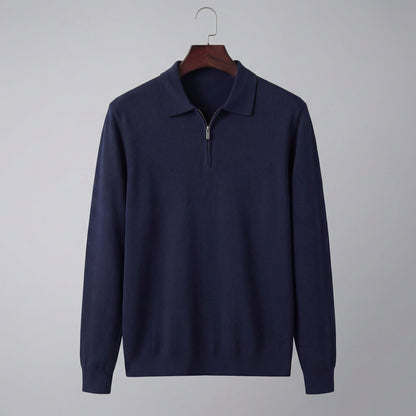 Men's Half Zip Polo Shirt